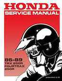 1986 honda trx 250 shop manual