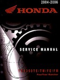 2006 honda rancher 350 4x4 service manual