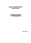 Free Acer Aspire 7715Z 7315 service manual