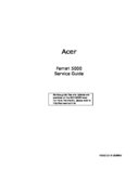 Free Acer Ferrari 5000 service manual