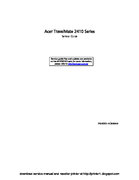 Free Acer TravelMate 2410 service manual