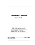 Free Acer TravelMate 310 service manual