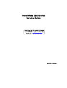 Free Acer TravelMate 6593 service manual