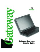 Free Gateway Solo 1450 service manual