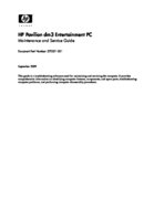 Free HP/Compaq HP Pavilion dm3 service manual
