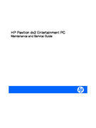 Free HP/Compaq HP Pavilion dv2 service manual