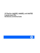 Free HP/Compaq HP Pavilion DV6500 6600 6700 service manual