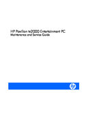 Free HP/Compaq HP Pavilion TX2000 service manual
