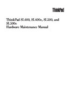 Free IBM Lenovo ThinkPad SL400 SL400C SL500 SL500C service manual