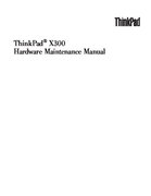 Free IBM Lenovo ThinkPad X300 service manual