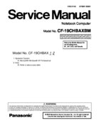 Free Panasonic CF-19CHBAXBM service manual