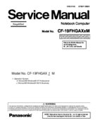 Free Panasonic CF-19FHGAXxM service manual