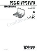 Free Sony PCG-C1VP, PCG-C1VPK service manual