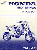 1986 honda 250r atc owners manual