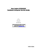 Free Acer Aspire 4732Z 4332 service manual