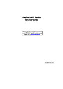 Free Acer Aspire 9800 service manual