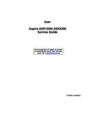 Free Acer Aspire ASX1200 ASX3200 service manual