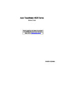 Free Acer TravelMate 4020 service manual