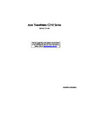 Free Acer TravelMate C210 service manual