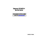 Free Gateway EC14 EC18 service manual