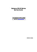 Free Gateway EC14D service manual