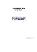 Free Gateway NV42 service manual