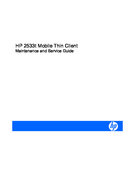 Free HP/Compaq HP 2533T mobile thin client service manual
