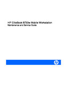 Free HP/Compaq HP Elitebook 8730W service manual