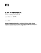 Free HP/Compaq HP HDX 18 service manual