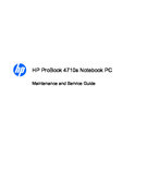 Free HP/Compaq HP Probook 4710S service manual