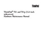 Free IBM Lenovo ThinkPad T61 T61P 15 4ws service manual