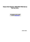 Free NEC/Packagrd Bell EasyNote TM85 TM86 TM89 service manual